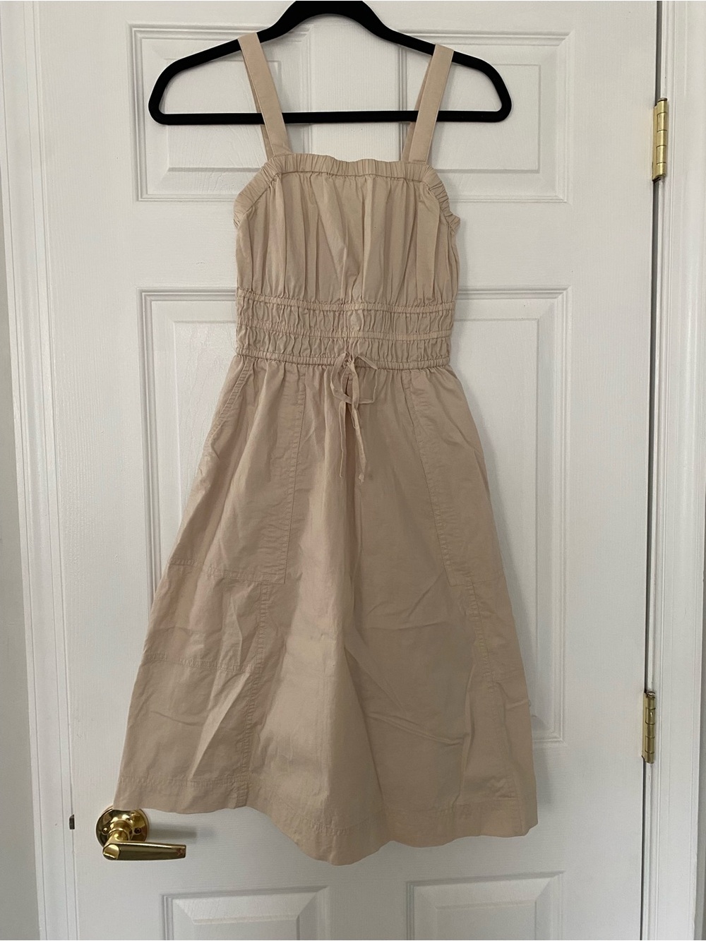 Beige sleeveless dress, women’s XS